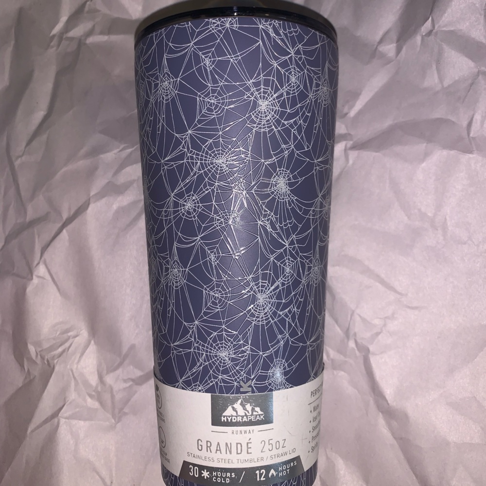 Hydrapeak Halloween tumbler spider web tumbler gothic decor cup